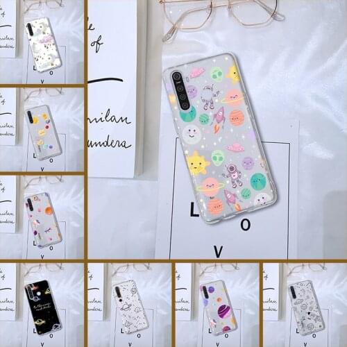 Soft Silicone Transparent Cute SPace Star Moon For Oppo Realme 5 6 X50 X2 Pro Phone Case For Realme C3 X3 Xt C11 6i X Back Cover