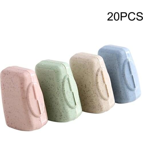 20pcs Travel Accessories Fashion Toothbrush Head Cover Case Cap Suitcase Holder Portable Boarding Packing Organizer Storage