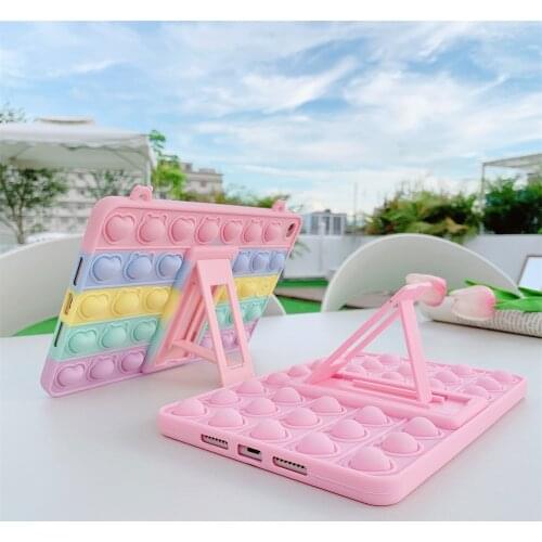 Kids Tablet Case For Samsung Galaxy Tab A7 lite 8.7 2021 T220 T225 A7 10.4 T500 A 8.0 T290 T510 P610 Silicone Rainbow Cover