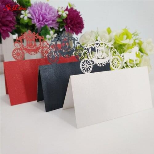 50pcs Laser Cut Classical wedding Name Place Card Guest Name Seat Card Wedding Party Supplies 7zsh868