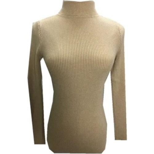 Korean Slim-fit tight sweater 2021 New-coming Autumn Winter Tops Turtleneck Pullovers Sweaters Primer shirt long sleeve Short