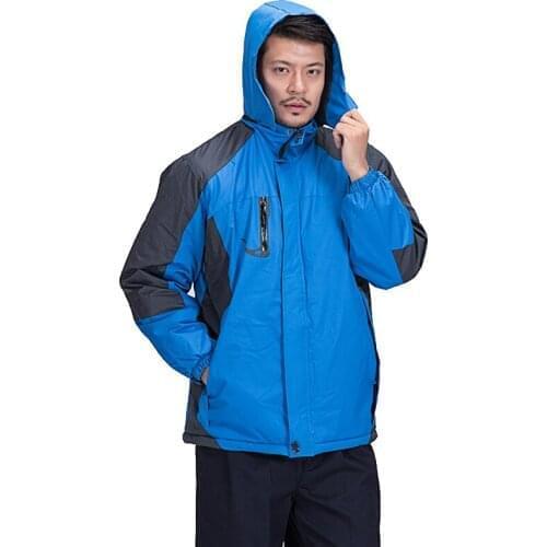 Winter Hiking Jacket Fleece Windproof waterproof Skin jacket Outdoor Sportswear Cycling Hooded Coat Thermal Zipper Jackets 2019