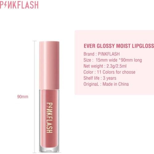 PINKFLASH Plump lips Lip Gloss Moisturizing Wrinkle Fade Away Shine Shimmer INS