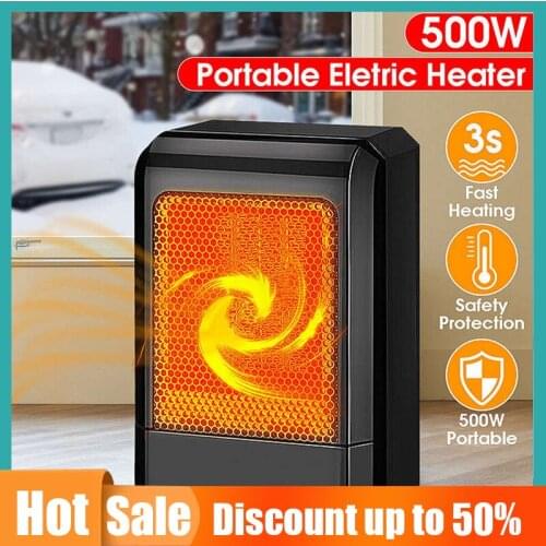 Portable Electric Heater Mini Electric Heater PTC Ceramic Fast Heating Heater Office Desktop Convector Electric Warmer