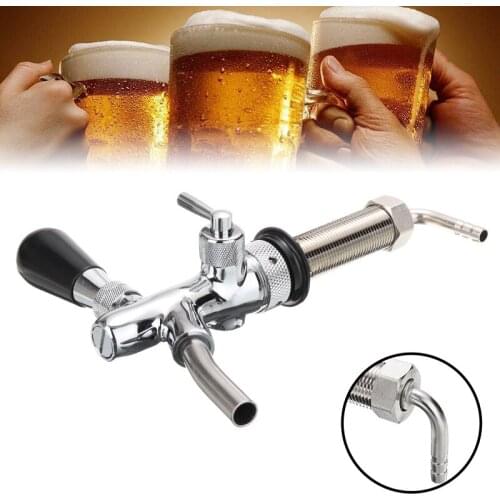 Practical G5/8 Adjustable Stainless Steel Beer Tap Tool Set DIY Homebrew Beer Tap Accessories Bar Beer Making Equipment