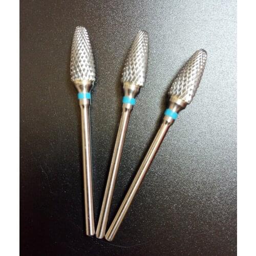Pro. 10pcs Carbide Electric nail drill bit for Nail Art Drill Machine Manicure Pedicure Tool, Nail file 602001Blue
