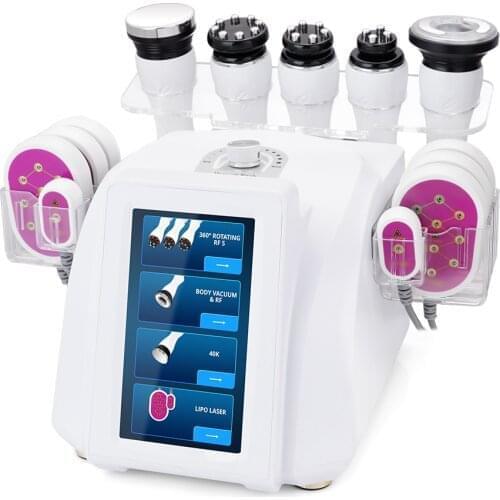 Pro Laser 6 In 1 Ultrasound Vacuum Suction Weight Loss Rotating Rf Fat Burning Skin Lifting Machine