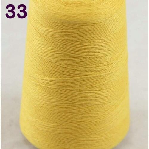 Sales 1X100g high quality 100% pure cashmere warm soft hand-woven tower yarn Corn Yellow 26233