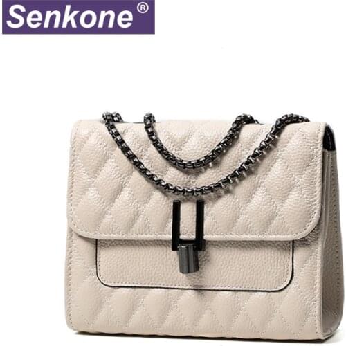 100% Genuine Leather Crossbody Bags For Girls Small Shoulder Messenger Bag Lady Party Handbags Purses Phone Luxury Women Bags