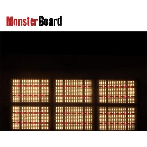 Geeklight quantun monster board 600watt led grow lights full spectrum samsung lm301h sunlike uniform PPFD for hydroponic systems