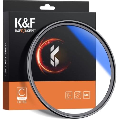 K&F Concept UV Filter Lens MC Ultra Slim Optics with Multi Coated Protection 37mm 49mm 52mm 58mm 62mm 67mm 77mm 82mm For camera