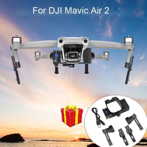 Airdrop Air Drop System for DJI Mavic Air 2 Drone Fishing Bait Wedding Ring Gift Deliver Life Rescue Remote Throw Thrower