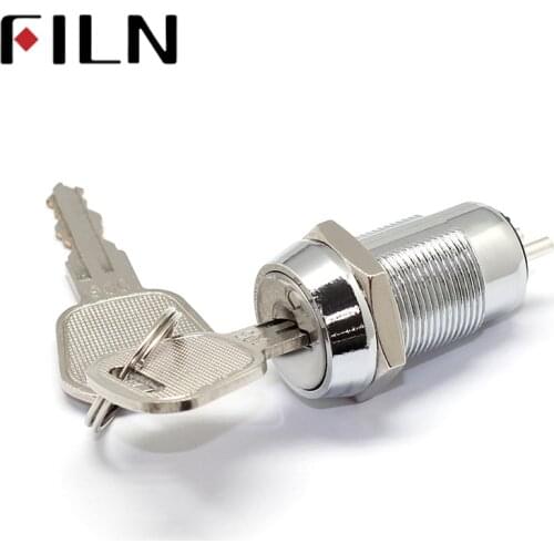 On off 19MM SPST Lock for Elevator Base Station key switch electronic key door lock
