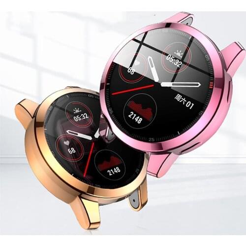 Screen Protector Electroplating Protective Case TPU All-inclusive Cover Shell for Garmin Venu 2/vivoactive 4 Watch