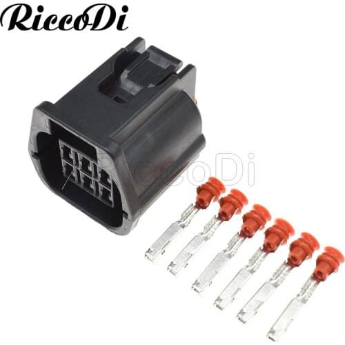 1-20Sets 1.8mm 6 Hole Female Auto Electrical Accelerator Pedal Sensor Plug 7283-9332-30 Car Waterproof Automotive Wiring Connect