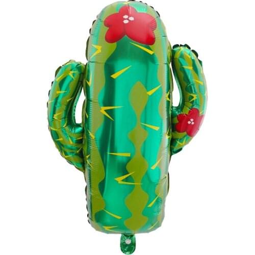 10/30/50pcs Big Green Mexico Cactus Balloon Standing Plant Aluminum Foil Balloons Wedding Birthday Party Decorations Baby Toys