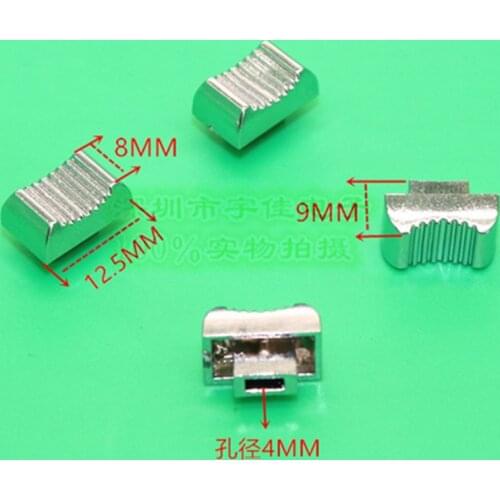 10 Piece 12.5 * 8 * 9mm plastic plating push key cap mixer fader cap straight slide potentiometer push rod cap inner hole 4MM