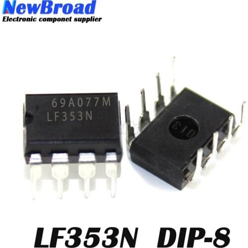 10PCS LF353N DIP8 LF353 DIP 353N DIP-8