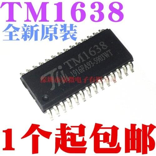 100% Original New In Stock TM1638 SOP28 ED (5pcs/lot)