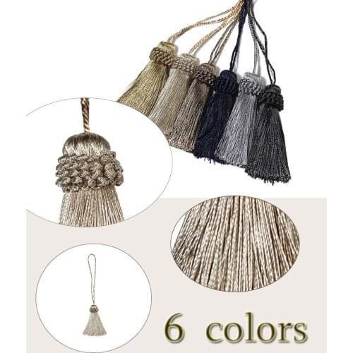 2Pcs Small Tassel Curtain Tassels Decoration Hanging Pendant DIY Key Tassel Jewelry Accessories Room Accessories