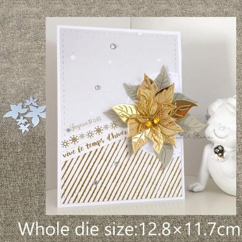 New Design Craft Metal Cutting Dies 6pcs flower leaves decoration scrapbook die cuts Album Paper Card Craft Embossing die cuts