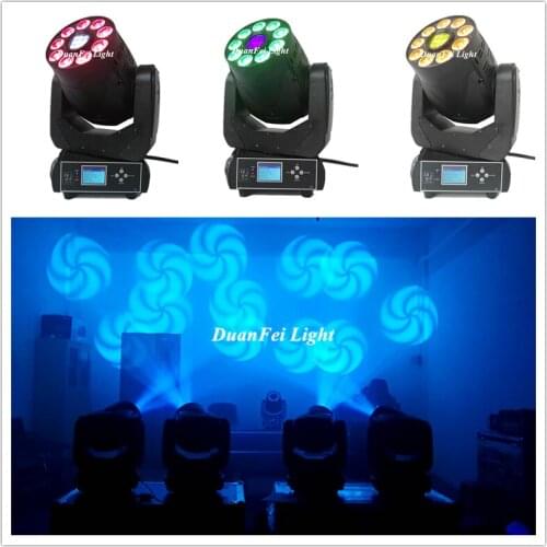 6lot NEWEST RGBWA UV 6IN1 LED Spot Wash Moving Head Light 90W Spot Lyre 3 face prism moving head 90