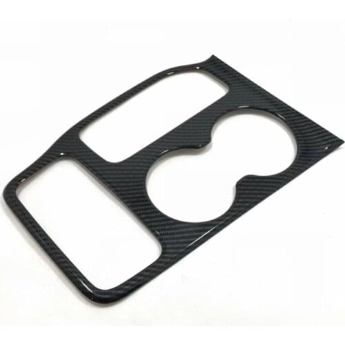 For Jeep Grand Cherokee 2016 2017 2018 Car Styling Accessories Carbon Fiber Interior Water Cup Holder Cover Trim