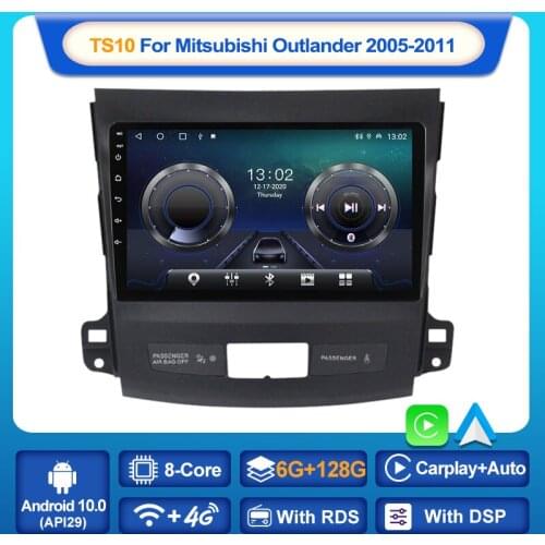 MEKEDE Android 10 2 din Radio Car Multimidia Player For Mitsubishi Outlander xl 2 CW0W 2005-2011 For Citroen C-Crosser 2007-2013