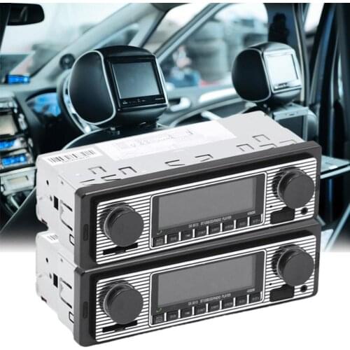 Car Radio Stereo Player Digital Bluetooth Car MP3 Player 60Wx4 FM Radio Stereo Audio Music USB/SD with In Dash AUX Input