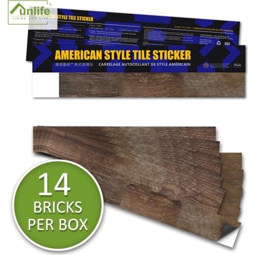 Funlife® Old Wood Wall stickers Tile Stickers Peel & Stick DIY Easy to Clean Waterproof Wallpaper for Bathroom Kitchen Furniture