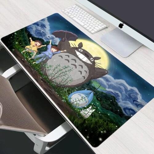 Totoro Spirited Away Mouse Pad Ghibli Miyazaki Anime Mouse Mat Gaming Accessiores Mousepad Xxl Pc Gamer Keyboard Mausepad Kawaii