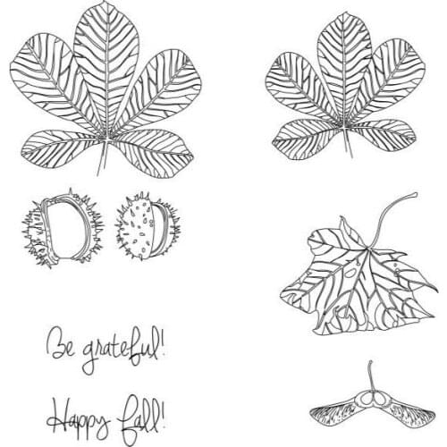 Leaf stamp Clear Stamp for Scrapbooking Transparent Silicone Rubber DIY Photo Album Decor Z89
