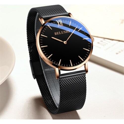 New Men Watch Luxury Creative Watches Top Brand Quartz Clock Male Sport Steel Band Wrist Watch relogio masculino Minimalism 2019