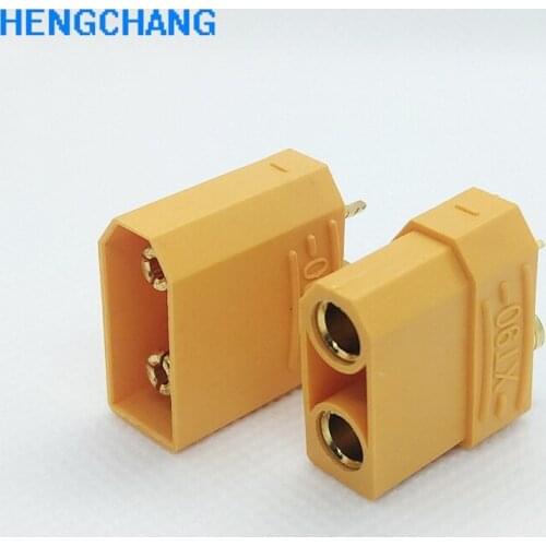 XT90 Yellow Battery Connector Male Female Gold Plated Banana Plug 10pcs/lot