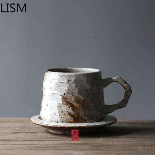 European Retro Luxury Ceramic Coffee Cup Set Japanese Coffee Mug Friends Afternoon Tea Cup Tazas Para Cafe Water Bottle Pastoral