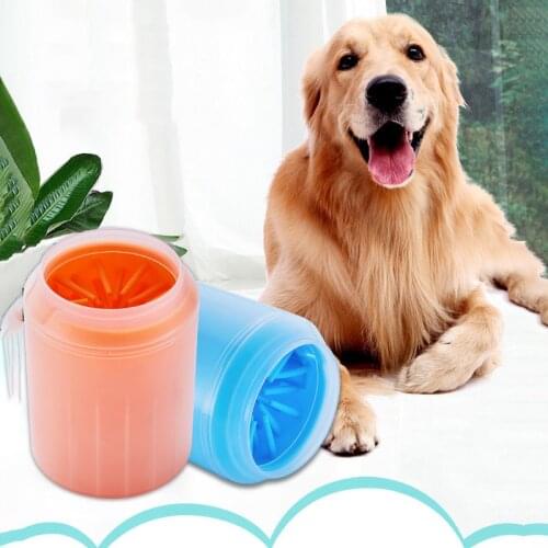 Dog Foot Paw Cleaner Cup Soft products Paw plunger accessories for washing paws for dogs pets Soft Silicone Cleaning supplies
