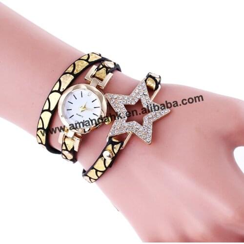 Colorful Fashion Women Leather Quartz Watches Lady Dress Wrist Watches Rose Gold Case Women Watch sb18090502