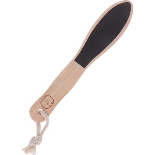 1Pcs Foot File Callus Dead Skin Remover Pedicure Portable Sandpaper Wood+sandpaper Handle Pedicure Tools Callus Remover