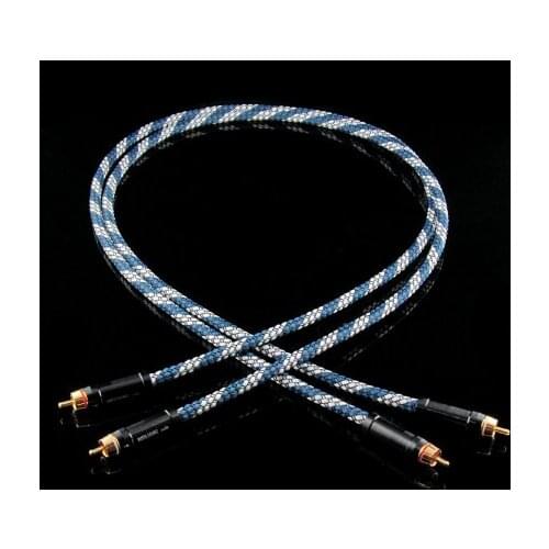 2PCS 5N oxygen-free copper high-fidelity RCA XLR desktop audio signal cable