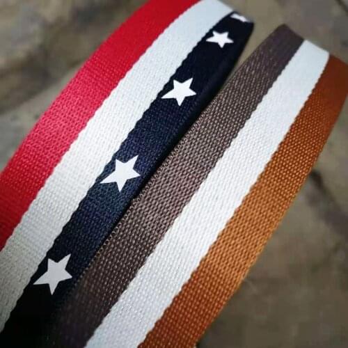 38Mm Khaki Brown Striped Webbing Soft Smooth Purse Strap Purse Bag Webbing Bag Woven Belt Camera Sewing Canvas Pet Belt Supplies
