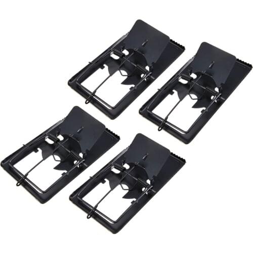 4Pcs Eco-friendly 16*8.5*1cm Steel Mouse Trap Set Heavy Duty Rat Trap Bait Catcher Pest Control Traps