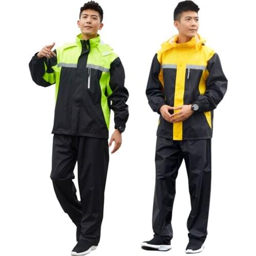 Rain Pants Suit Raincoat Universal Long Male Waterproof Riding Motorcycle Thickening Female Split Body Impermeable Rainwear