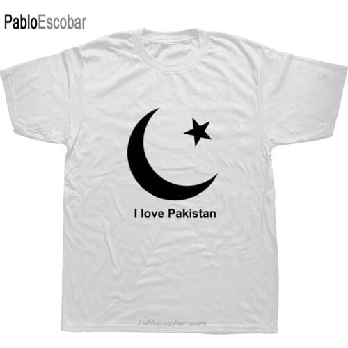 I Love Pakistan Pakistani Funny T Shirts Men Summer Cotton Harajuku Short Sleeve O Neck Streetwear Black T-shirt