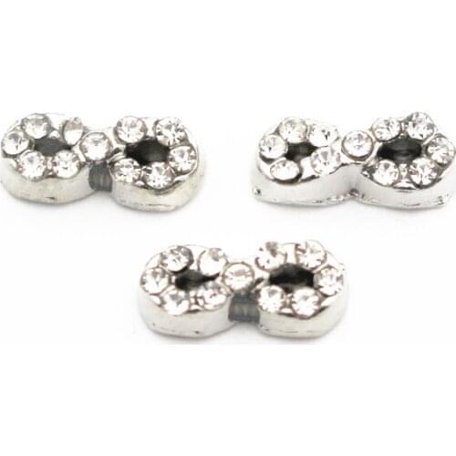 Hot selling 10pcs/lot Silver infinity Crystal floating charms charms living glass memory lockets diy jewelry