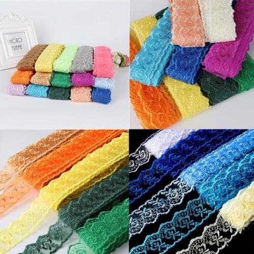 10yards/lot (40mm Wide) Handicrafts Embroidered Net Lace Trim Ribbon DIY Wedding/Birthday/Christmas Decorations