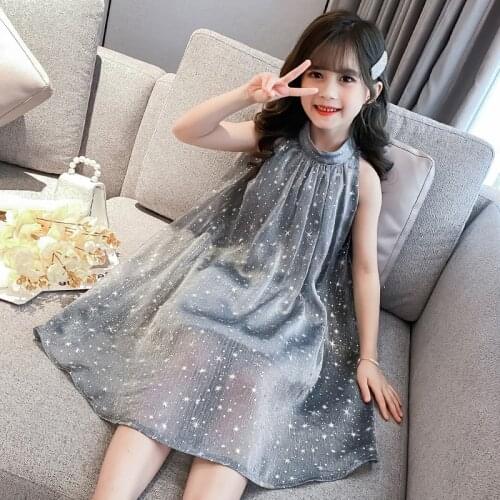 Girls Summer Dress Princess Dresses 2021 New Childrens Clothing 12 Clothes 11 Children 10 Student Fashion 9 Years Old 8 7 Kids