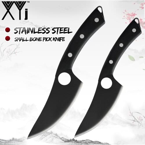 XYj 5/6 Inch Stainless Steel Handmade Boning Knife Matte Surface New Design Slicing Cutting Shredding Tool Kitchen Accessory