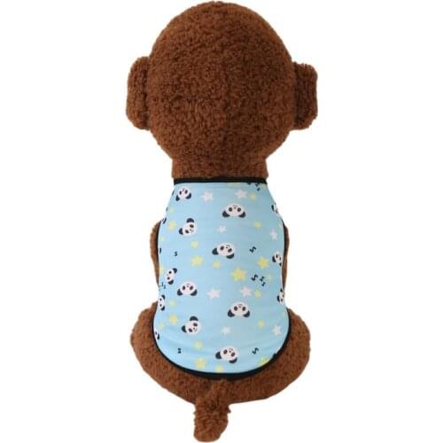 Pet Dog Clothes Puppy Vest T-shirt Shirt Cute Cartoon Printing Pajamas Cat Spring Shirt For Small Mediumn Dogs Chihuahua Clothes