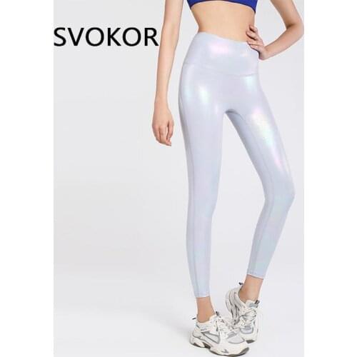 SVOKOR Fitness Leggings Women Sports Gym Legging Workout Running Leggins Push Up Elasticity Womens Pants High Waist
