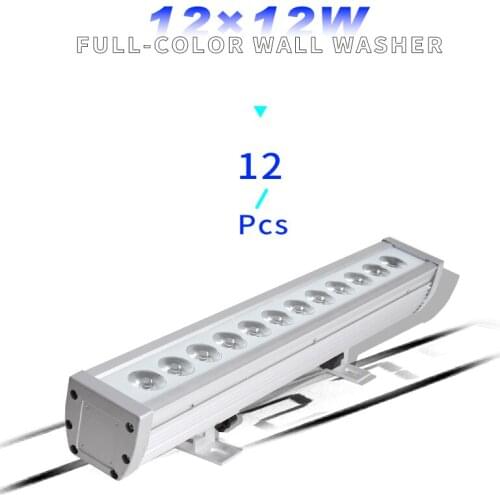 12pcs/lots IP65 waterproof Led 12x12w RGBW 4in1 bar Wall Wash Light Led DJ isco Wedding Spotlight Stage Light